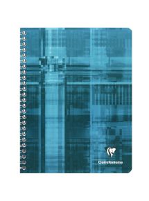 Cahier 17x22cm, 180p, petits carreaux, spirale 90g