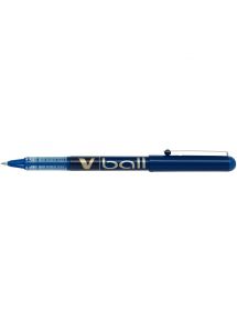 Stylo roller pointe métal Pilot V Ball 07, écriture 0,5mm, bleu