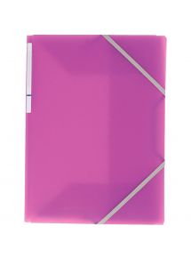 Chemise 3 rabats à élastiques COLOR FRESH en polypropylène, violet