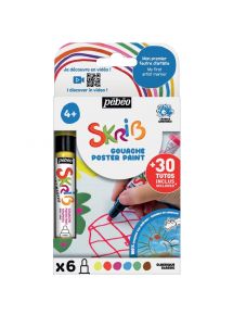 Set de 6 marqueurs gouache classique
