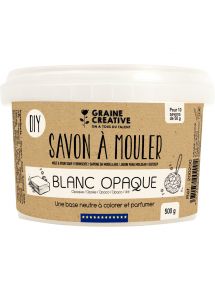 Savon à mouler, pot de 500g opaque