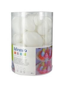 Baril de 48 oeufs en plastique blanc
