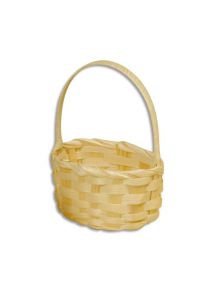 Panier en bambou ovale à décorer 90x65x130mm