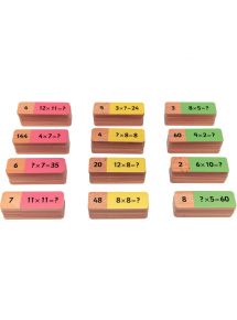 Dominos  en bois multiplication de 60 pièces