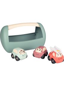 Boite de transport + 3 véhicules LITTLE SMOBY