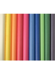 Boîte de 10 rouleaux de papier kraft format 3 x 0,70 m couleurs assorties