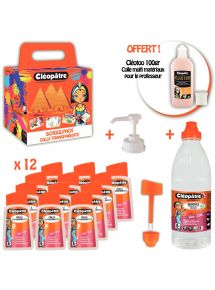 Valise de colle 12 flacons + 1 recharge + 1 pompe