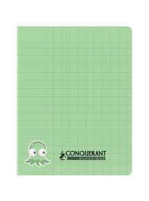 Cahier polypro 17x22cm, 32p, Seyès 3mm , piqûre 90g, bleu