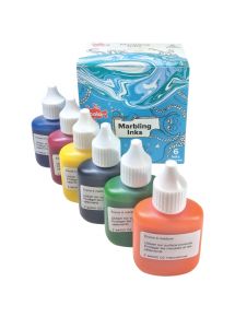 Kit de marbling 6 flacons 25ml, couleurs classiques