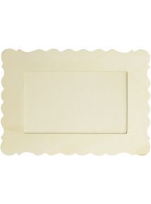 Lot de 10 cadres rectangulaires en bois