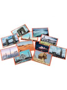 Lot de 180 grandes images 12 motifs, 15 cartes pour chaque motifs