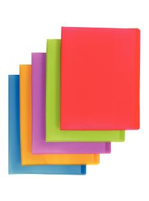 Carton de 10 protège-documents COLOR FRESH 80 vues, coloris assortis