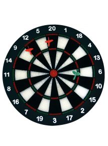 Cible de jeu diamètre 40cm avec 6 fléchettes en PVC