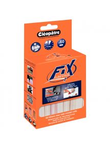 Bâton de colle opaque pour pistolet 10cm, diam. 7mm, sachet de 25 couleurs assorties