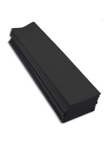 Paquet de 10 feuilles de papier crépon, 2x0,5 m, noir