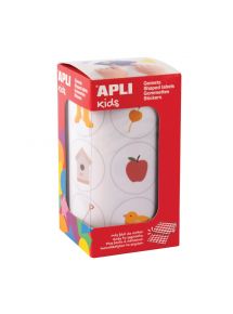 Rouleau 360 gommettes adhésif permanent thème jardin