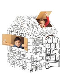 Maison géante à monter carton blanc