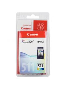 Canon 511 cartouche jet d'encre couleurs authentique (CL511CMJ)