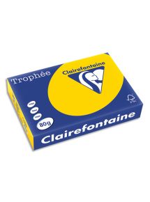 Papier Trophée A4 80g, jaune bouton d'or, ramette de 500 feuilles (2101624)