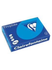 Papier Trophée A4 160g, bleu, ramette de 250 feuilles