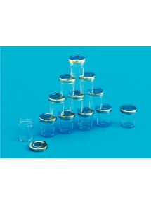 Lot de 12 mini pots de confiture en verre
