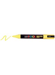 Marqueur gouache Posca pointe ogive, écriture 2,5 mm, jaune