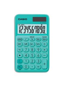 Calculatrice de poche Casio 10 chiffres verte