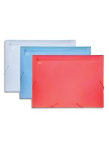 Trieur polypro 13 compartiments pour format 24x32cm, assortis translucide