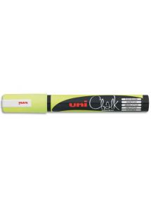 Marqueur craie Chalk marker, pointe ogive, jaune fluo