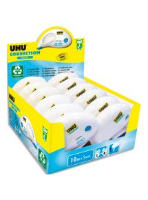 Roller de correction Uhu, ruban 5mmx10m, pack de 10