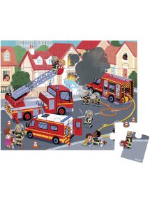 Puzzle 24 pièces les pompiers