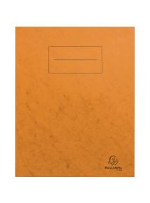 Lot de 10 protège-cahiers grands rabats en carte lustrée, pour format 17x22 cm, orange