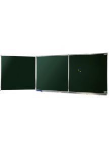 Tableau tryptique émaillé 100x400cm, vert