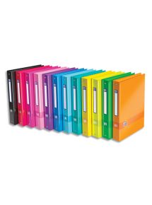 Classeur ColorLife 24x32cm, 4 anneaux, ø30mm, dos de 4cm, coloris assortis