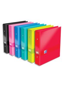 Classeur ColorLife pour format 17x22cm, 2 anneaux, ø25mm, dos de 3,5cm, coloris assortis