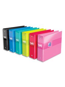 Classeur ColorLife pour format 15x18,5cm, 2 anneaux, ø25mm, dos de 3,5cm, coloris assortis