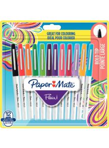 Pochette de 12 feutres Flair Bold assortis