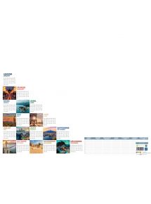 Sous-mains perpetuel calendrier 25 feuilles