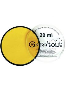 Galet de 20 ml de maquillage aquarellable GRIM'TOUT coloris jaune soleil