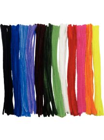 Chenille multicolore et métallisées 30cm, sachet de 360