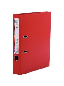 Classeur à levier PREM'TOUCH format A4+, dos 5 cm, rouge