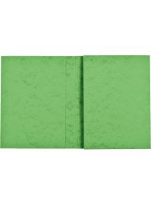 Lot de 10 protège-cahiers grands rabats en carte lustrée, pour format 24x32 cm, vert
