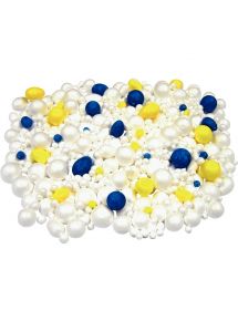 Carton de 600 boules et oeufs en styropor assortis