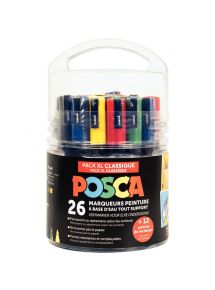 Seau de 26 marqueurs Posca dont 6 offerts