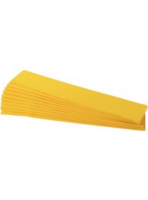 Papier crépon standard, format 2x0,5m, paquet de 10 feuilles jaune
