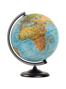 Globe en kit, 30cm, lumineux, sphère bleue