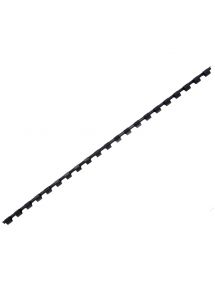 Boîte de 100 peignes à relier en  plastique 6mm noir 