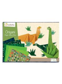 Coffret Origami Dino, 10 modèles de dinosaures à réaliser