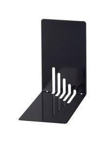 Lot de 2 serre-livres en métal noir