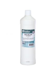 Gouache, flacon de 1l, blanc